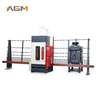 Vertical glass sandblasting machine